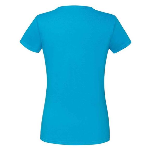 Fruit of the Loom Womens/Ladies Iconic 150 T-Shirt / Azure Blue - Picture 2 of 3